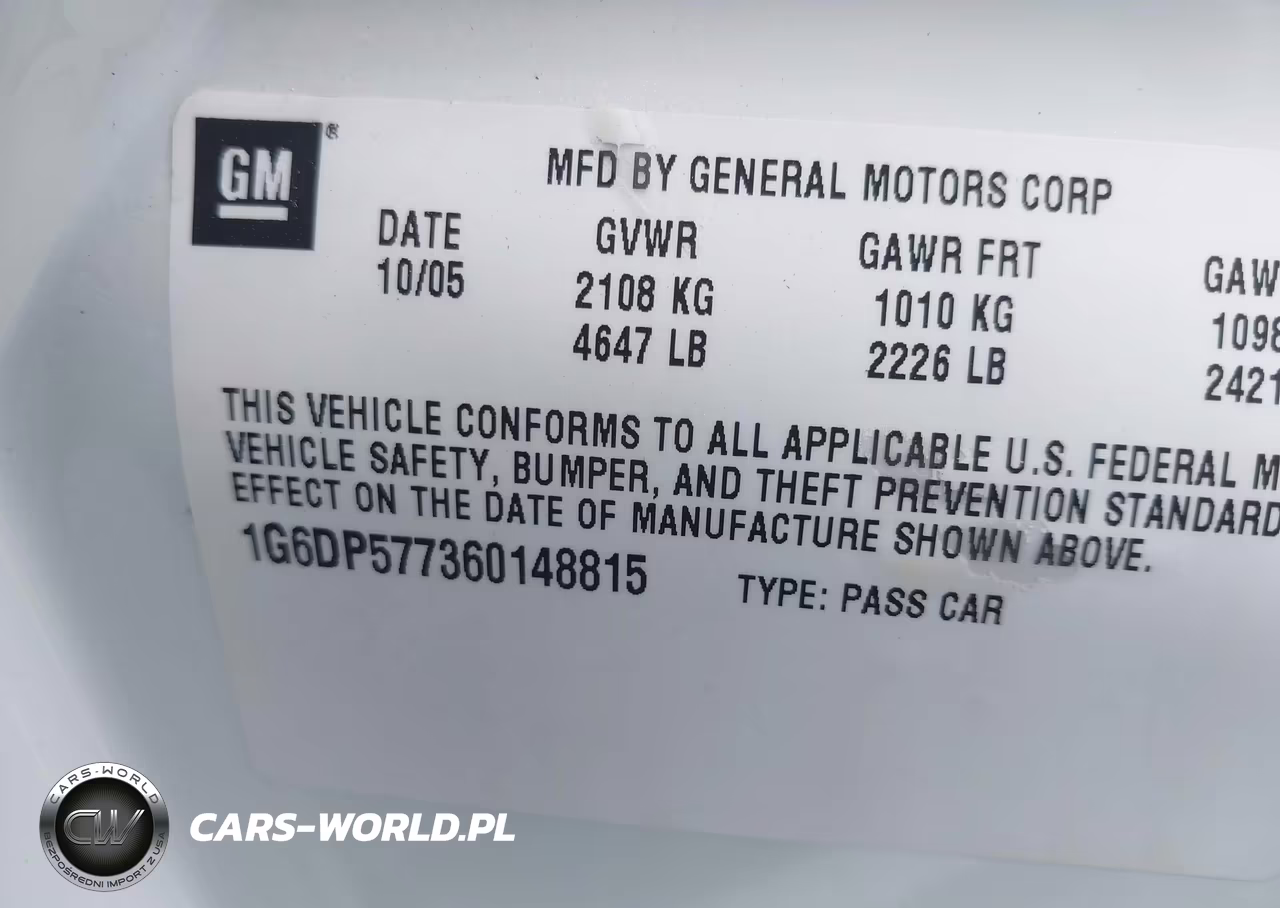 2006 Cadillac Cts Standard VIN:1G6DP577360148815 - 9