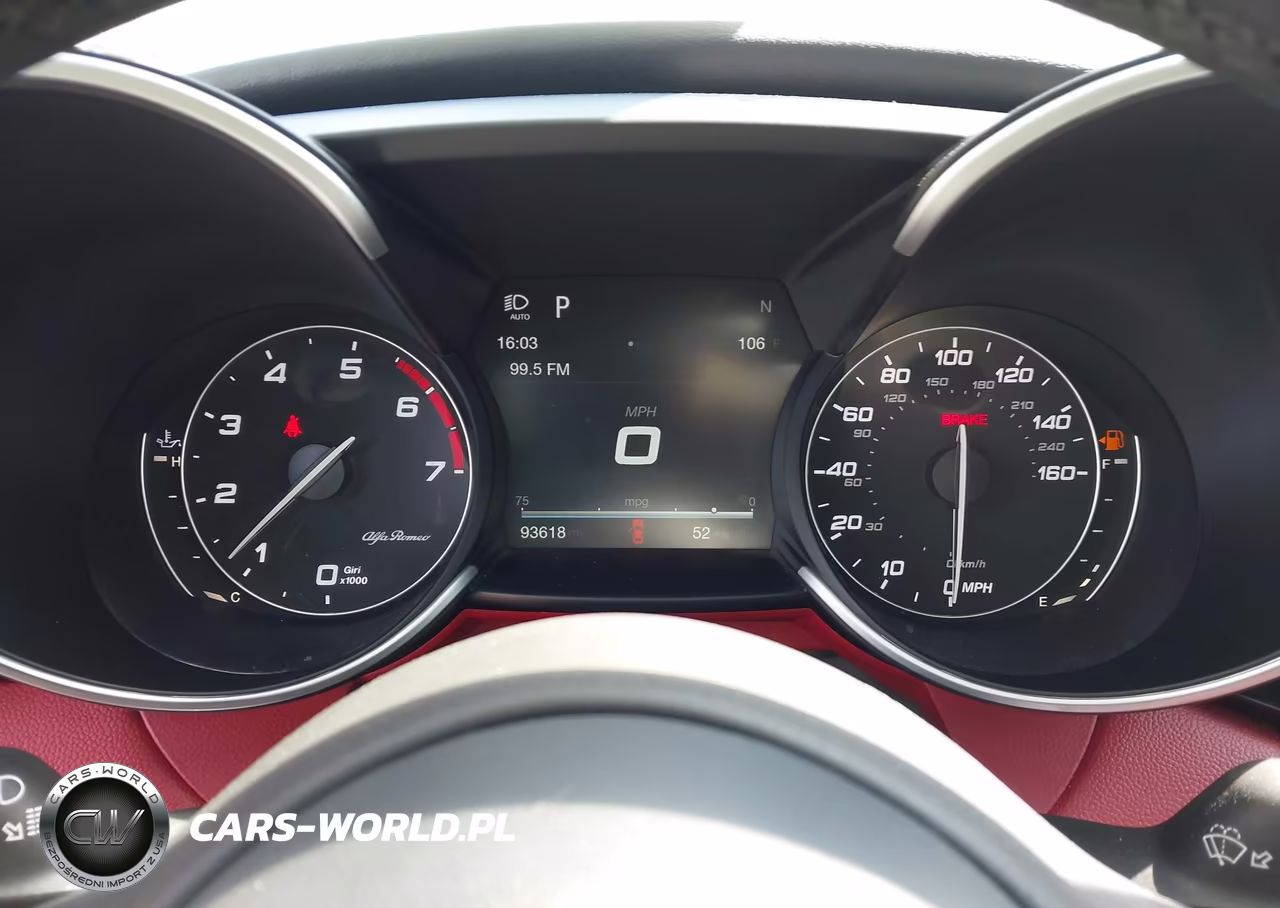 2017 Alfa Romeo Giulia Ti Awd VIN:ZARFAEEN0H7558108 - 7
