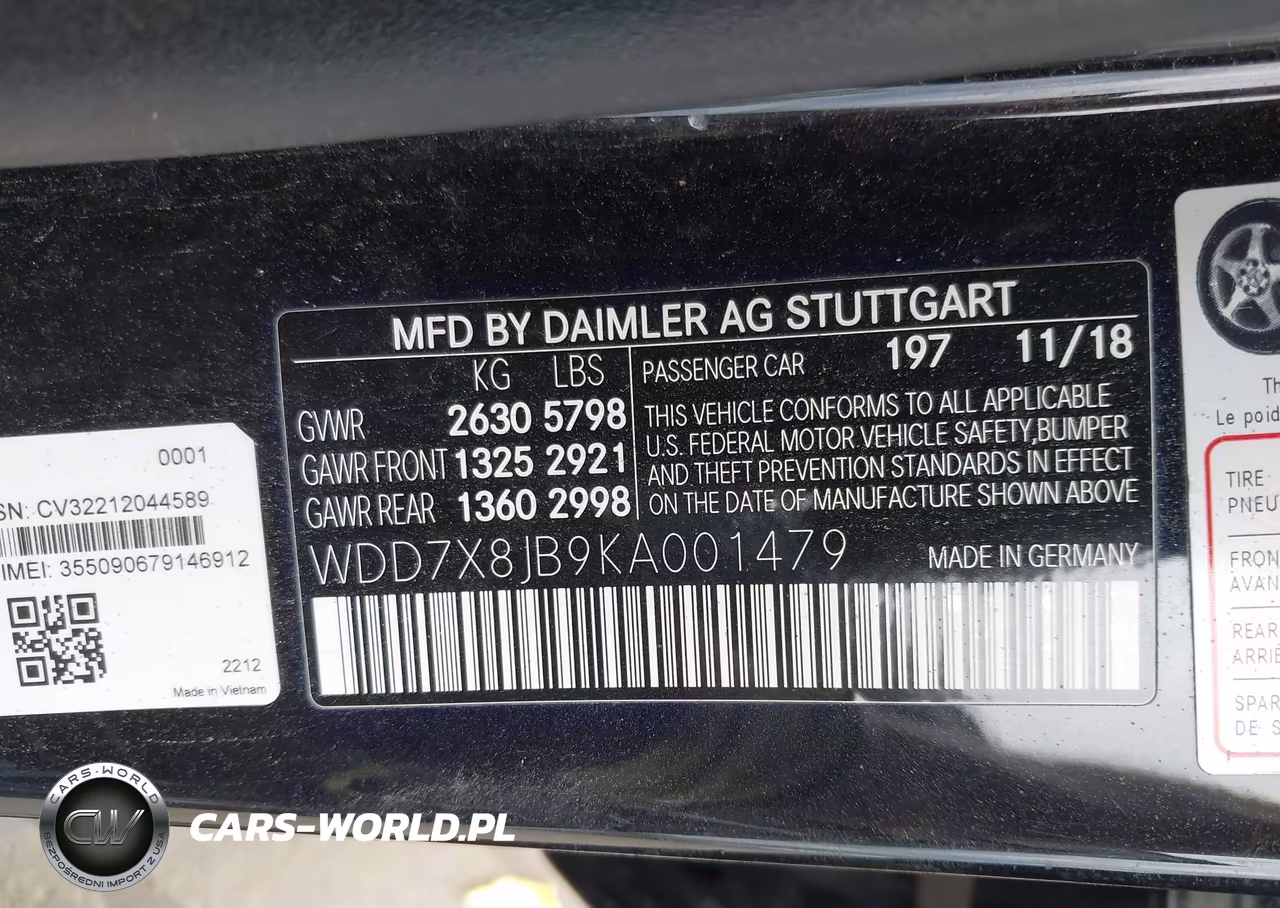 2019 Mercedes-Benz Amg Gt 63 4-Door Coupe VIN:WDD7X8JB9KA001479 - 9