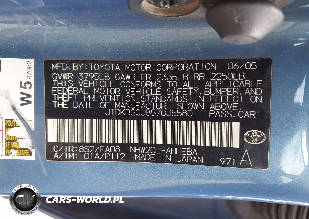 2005 Toyota Prius VIN:JTDKB20U857035580 - 9