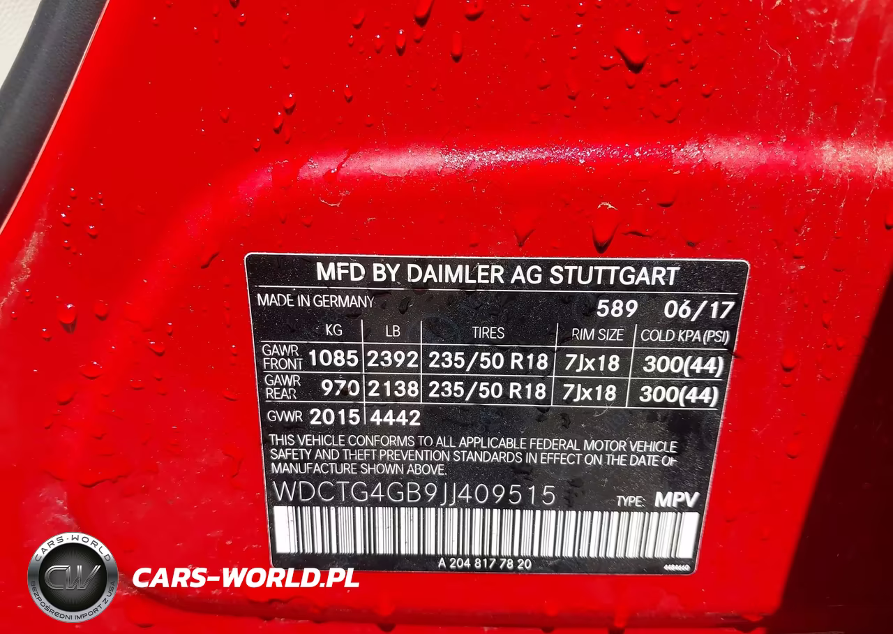 2018 Mercedes-Benz Gla 250 4Matic VIN:WDCTG4GB9JJ409515 - 9