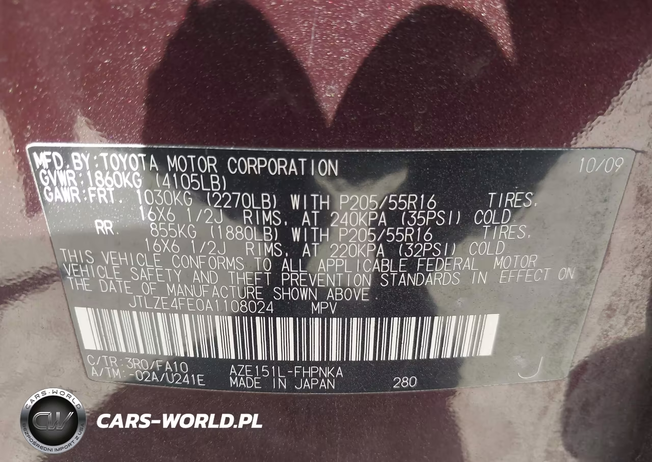 2010 Scion Xb VIN:JTLZE4FE0A1108024 - 9