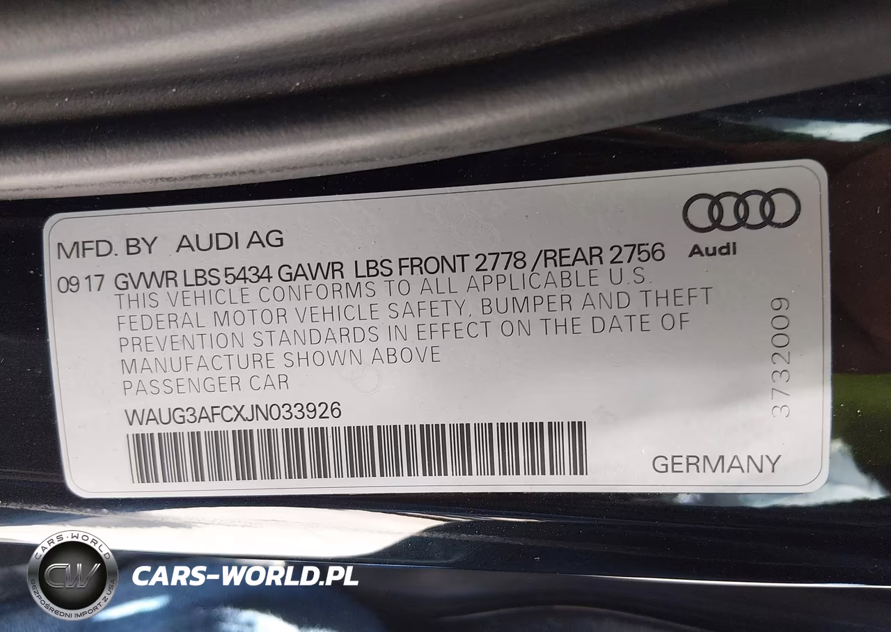 2018 Audi A6 Premium Plus VIN:WAUG3AFCXJN033926 - 9