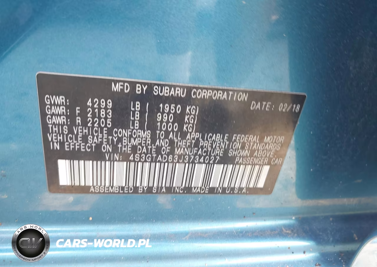 2018 Subaru Impreza 2.0I Premium VIN:4S3GTAD63J3734027 - 9