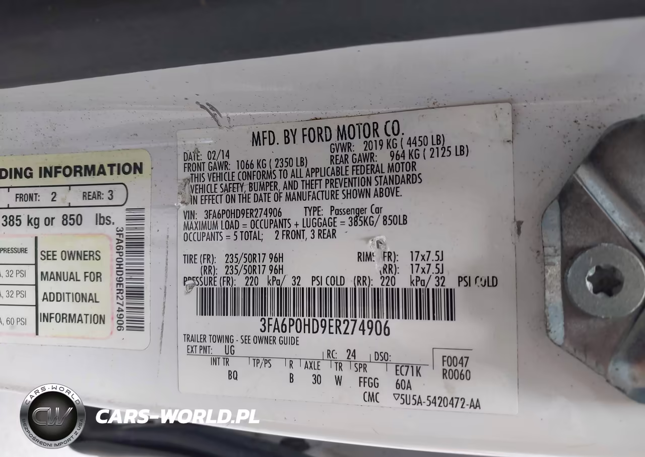 2014 Ford Fusion Se VIN:3FA6P0HD9ER274906 - 9