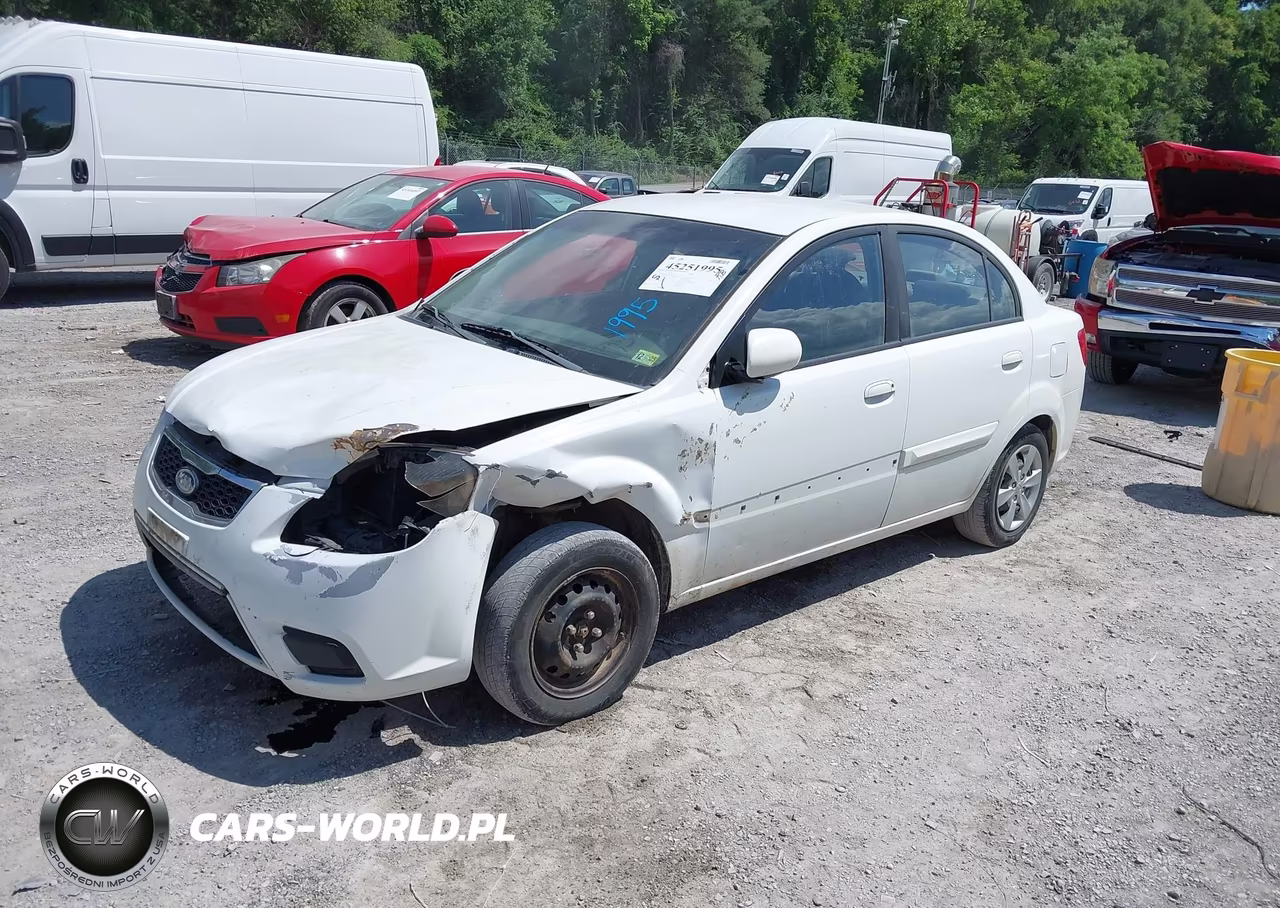 2010 Kia Rio Lx VIN:KNADH4A34A6629573 - 2
