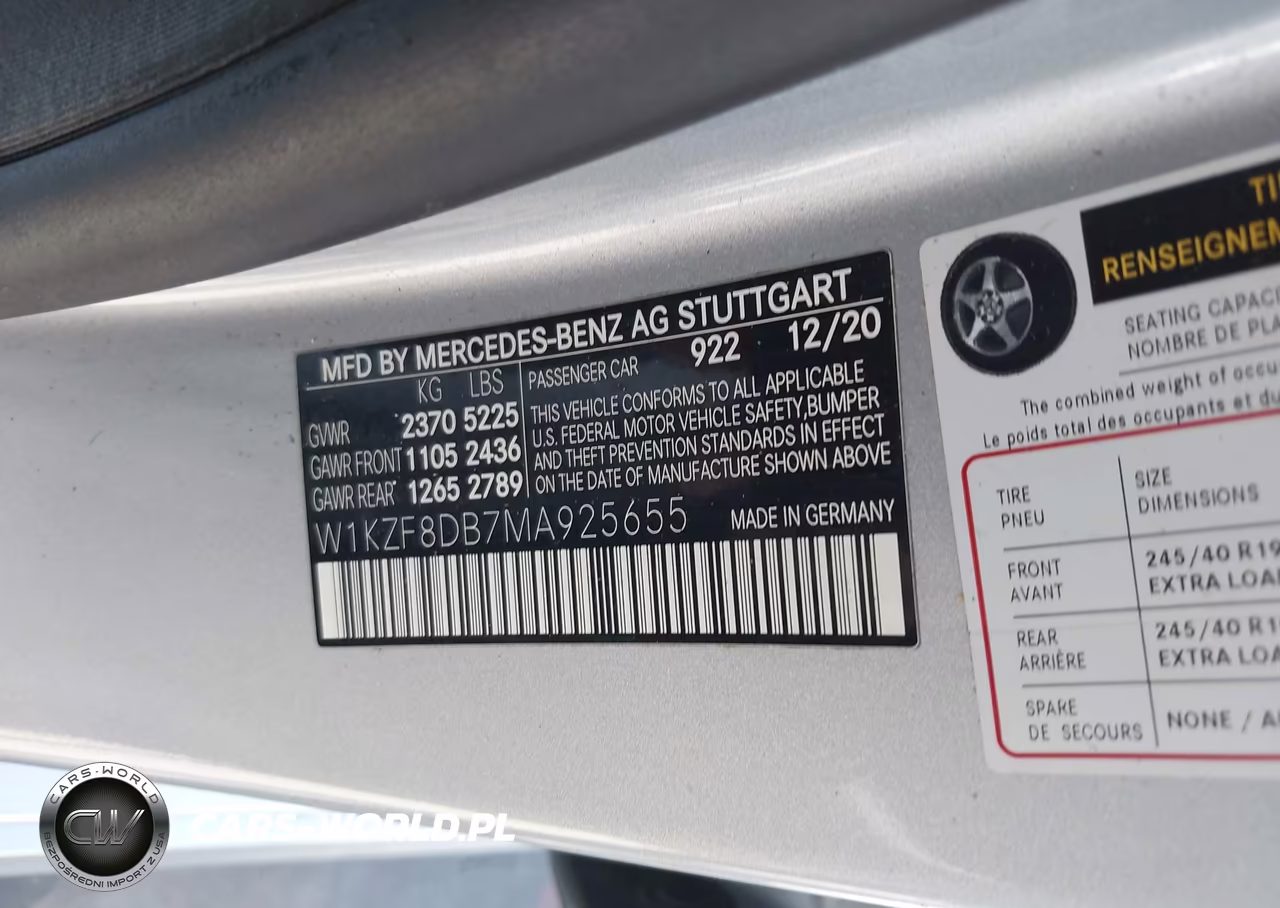 2021 Mercedes-Benz E 350 VIN:W1KZF8DB7MA925655 - 9
