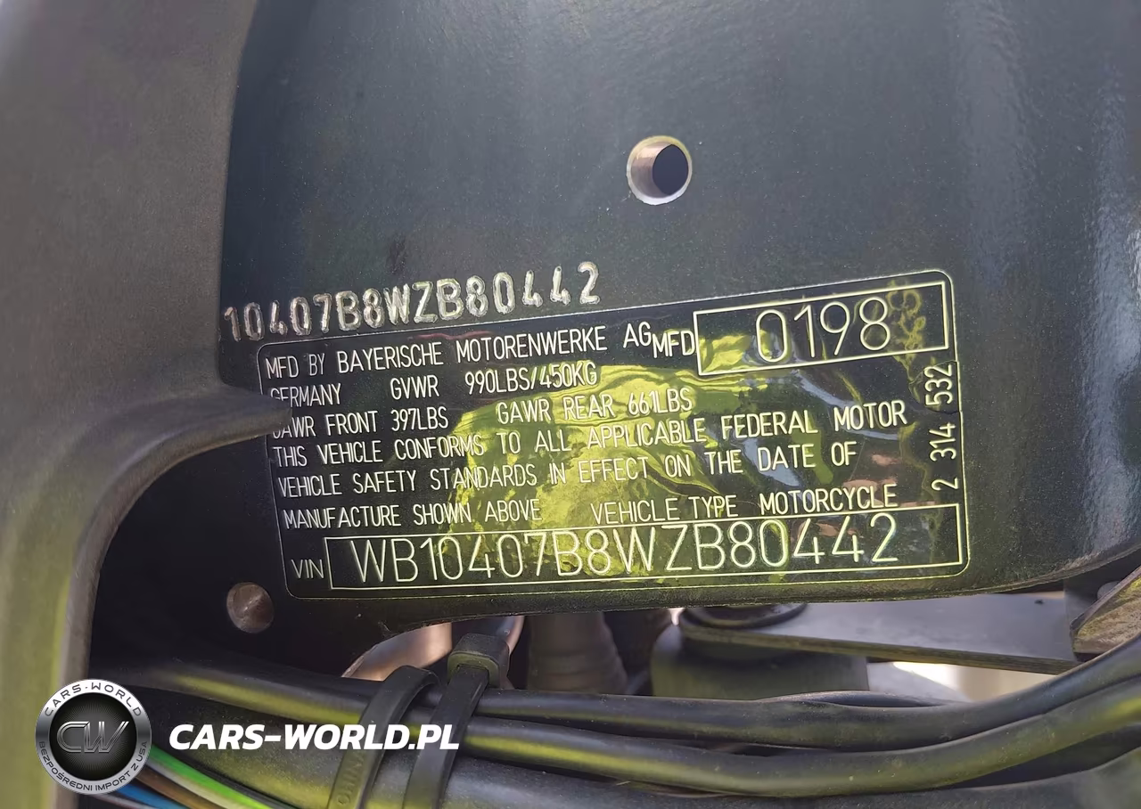 1998 BMW R1100 R VIN:WB10407B8WZB80442 - 10