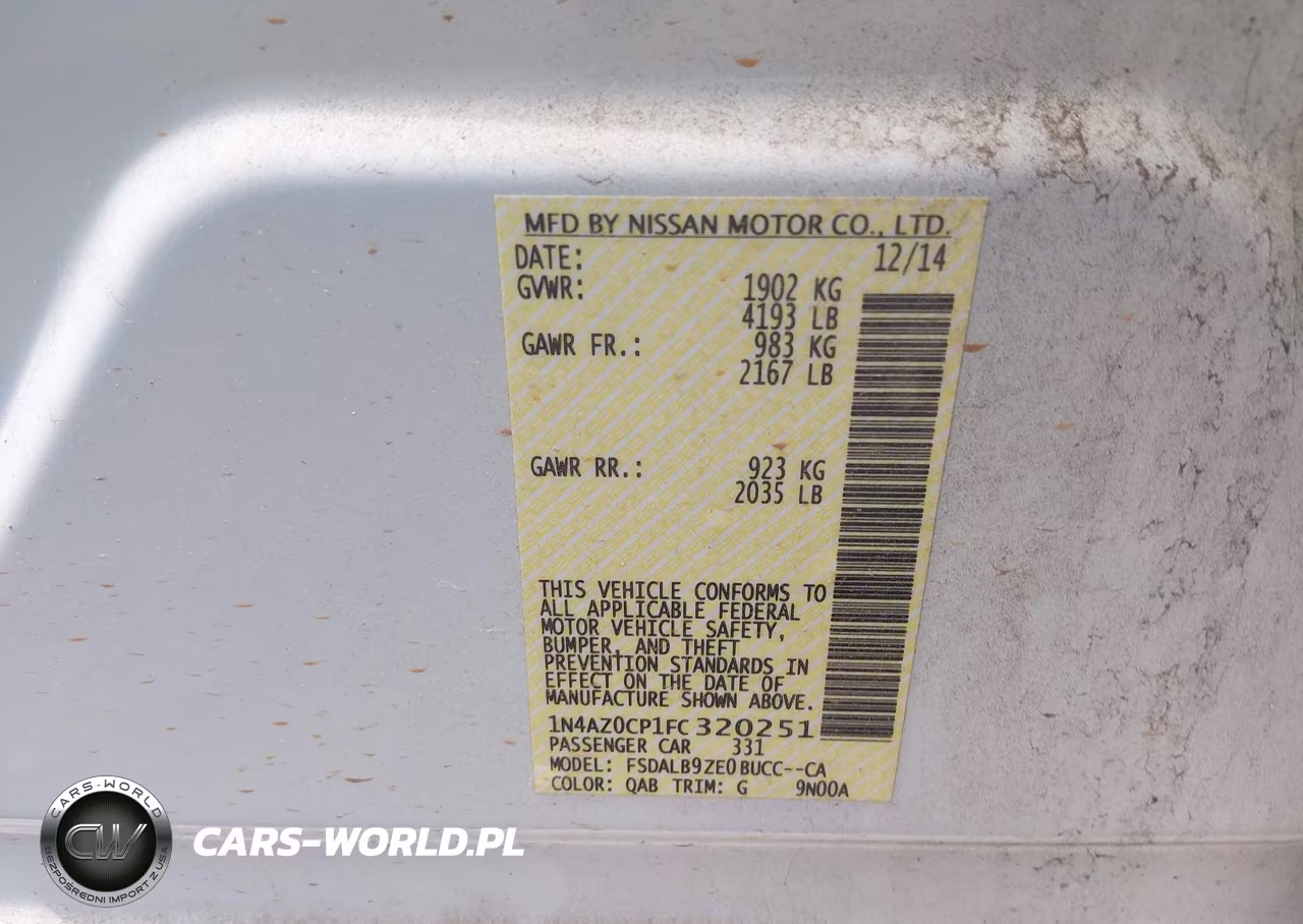 2015 Nissan Leaf S VIN:1N4AZ0CP1FC320251 - 9