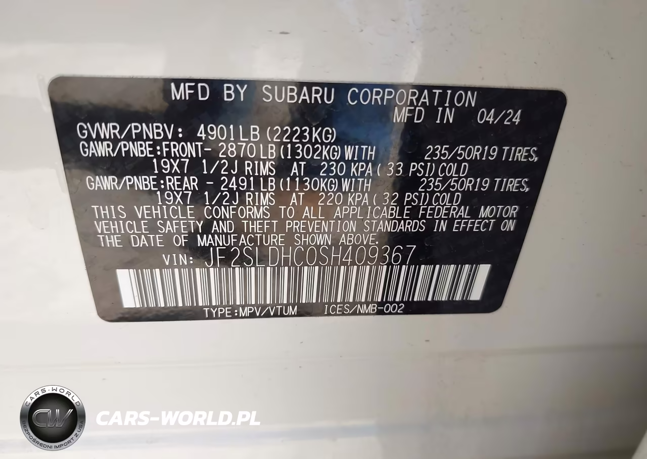 2025 Subaru Forester Sport VIN:JF2SLDHC0SH409367 - 9