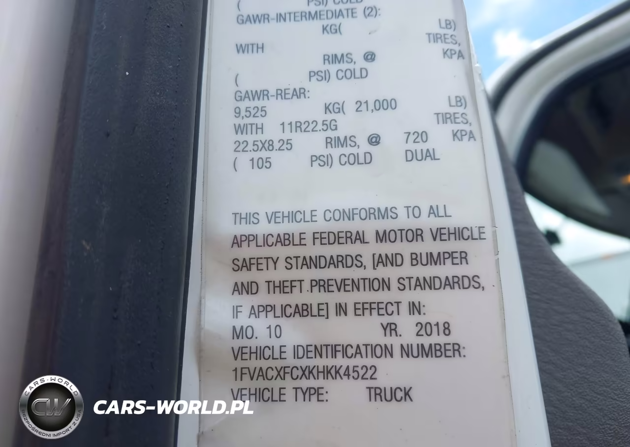2019 Freightliner M2 106 VIN:1FVACXFCXKHKK4522 - 8