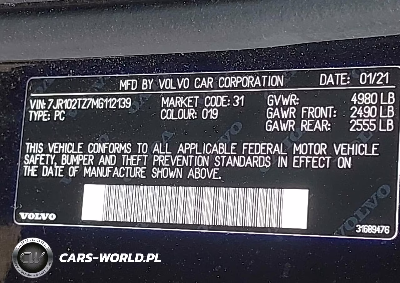 2021 Volvo S60 Momentum VIN:7JR102TZ7MG112139 - 9