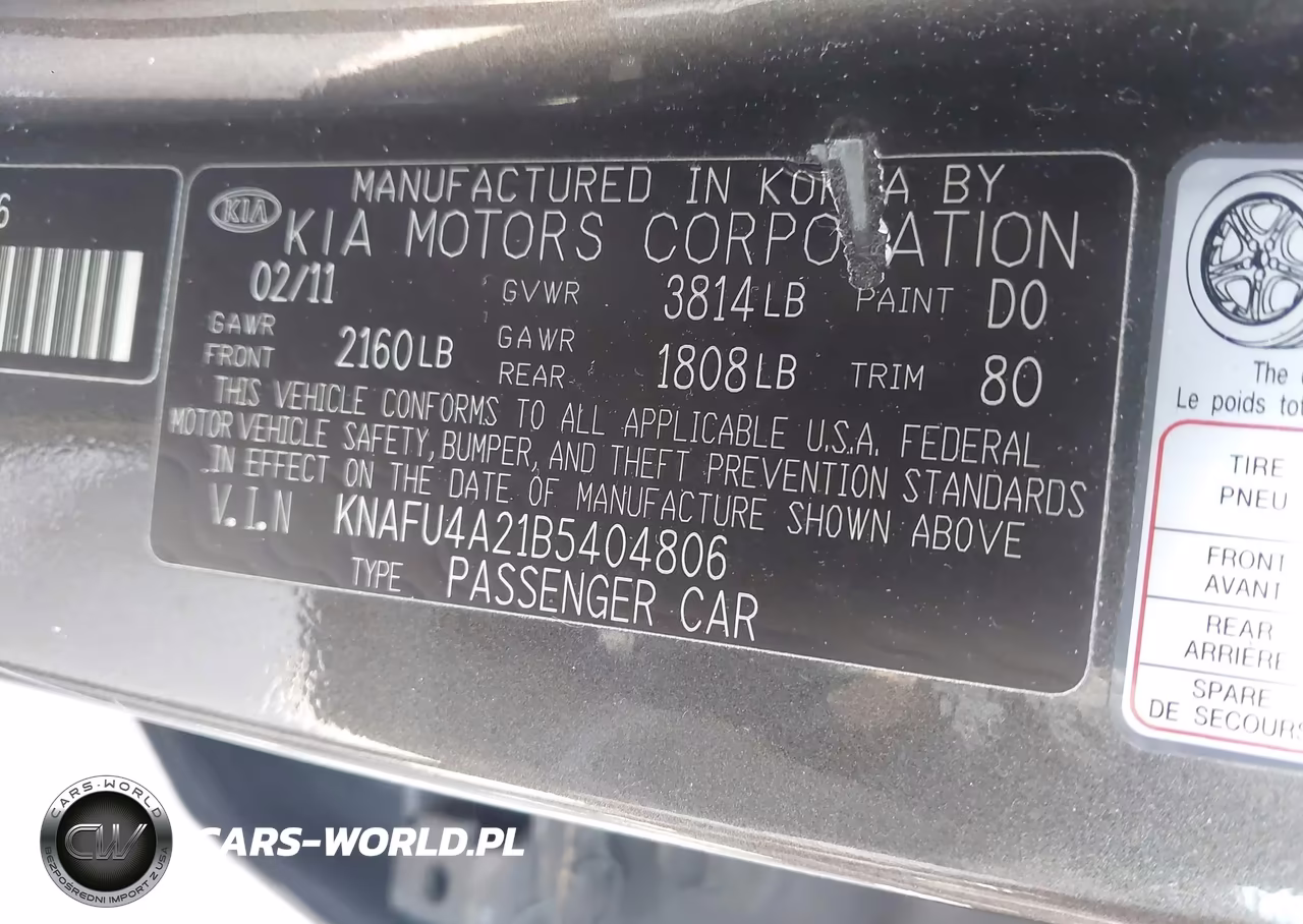 2011 Kia Forte Ex VIN:KNAFU4A21B5404806 - 9