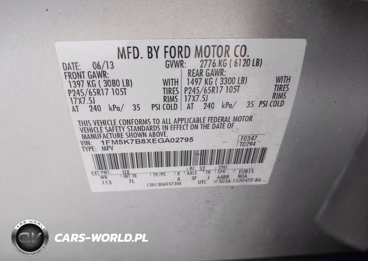 2014 Ford Explorer VIN:1FM5K7B8XEGA02795 - 9