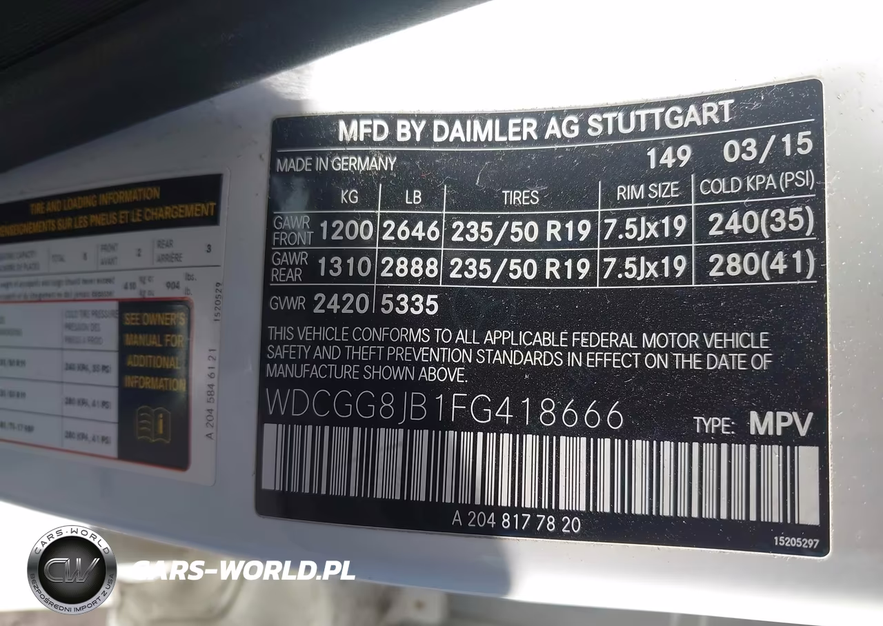 2015 Mercedes-Benz Glk 350 4Matic VIN:WDCGG8JB1FG418666 - 9