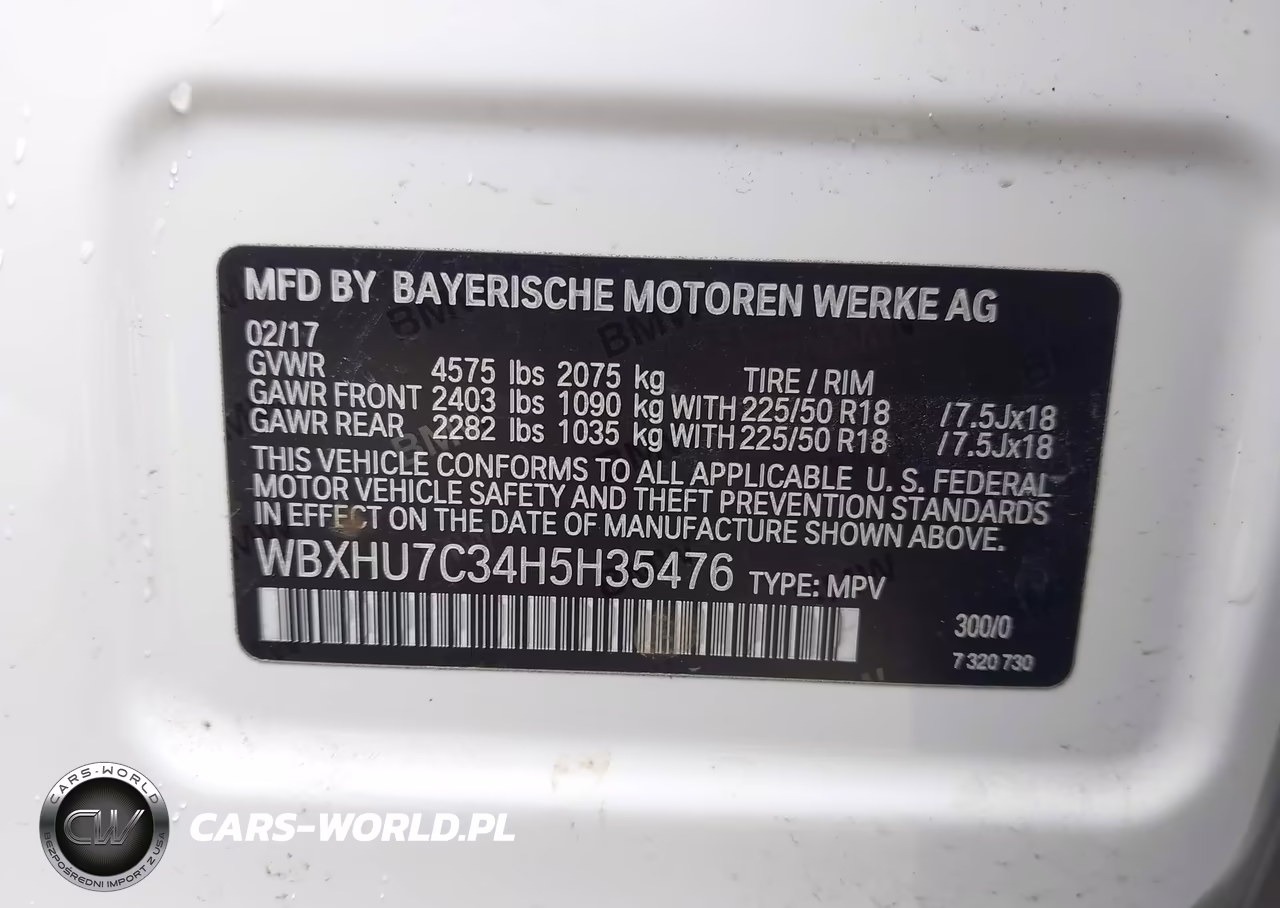 2017 BMW X1 Sdrive28I VIN:WBXHU7C34H5H35476 - 9