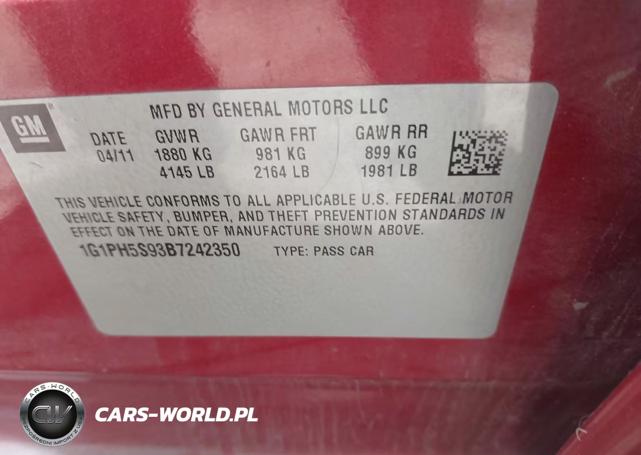 2011 Chevrolet Cruze Ltz VIN:1G1PH5S93B7242350 - 9