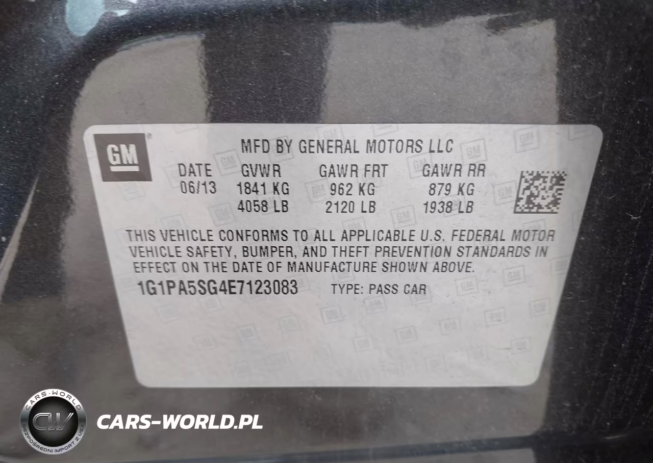 2014 Chevrolet Cruze Ls VIN:1G1PA5SG4E7123083 - 9