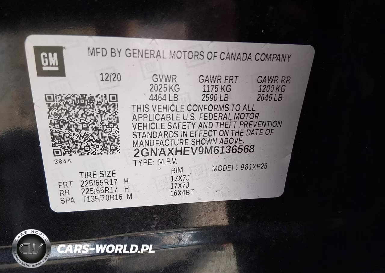 2021 Chevrolet Equinox Fwd Ls VIN:2GNAXHEV9M6136568 - 9