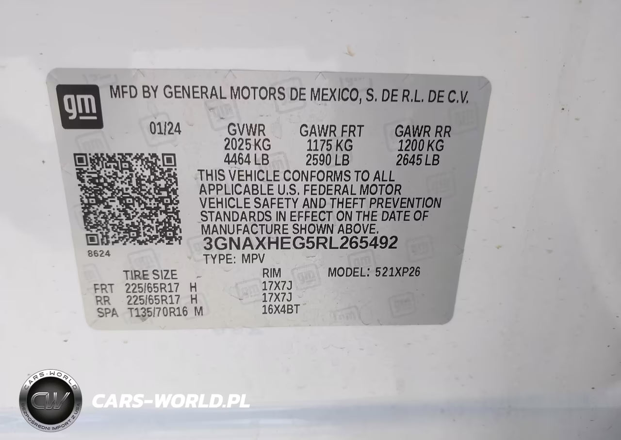 2024 Chevrolet Equinox Ls VIN:3GNAXHEG5RL265492 - 9