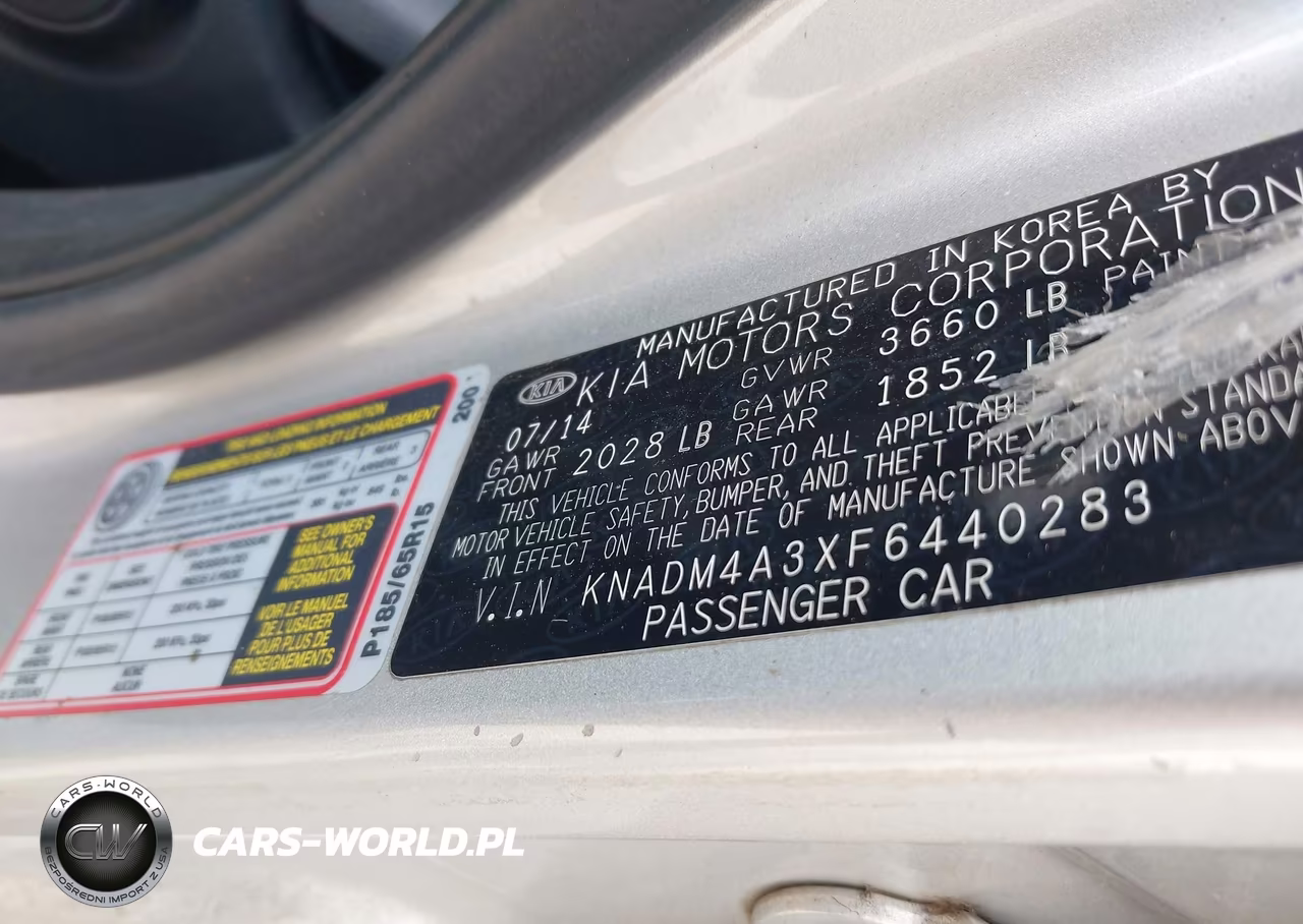 2015 Kia Rio Lx VIN:KNADM4A3XF6440283 - 9