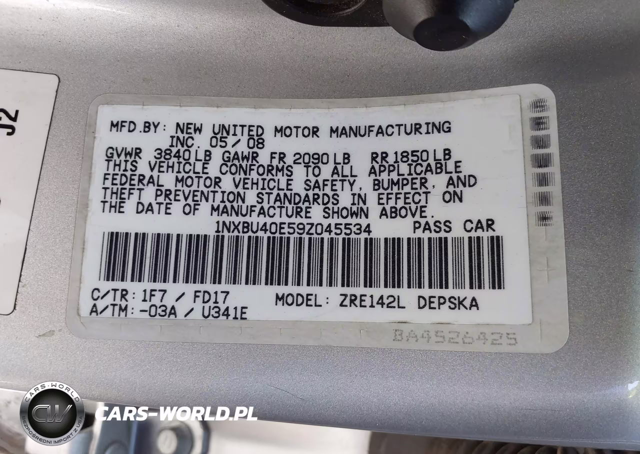 2009 Toyota Corolla S VIN:1NXBU40E59Z045534 - 9