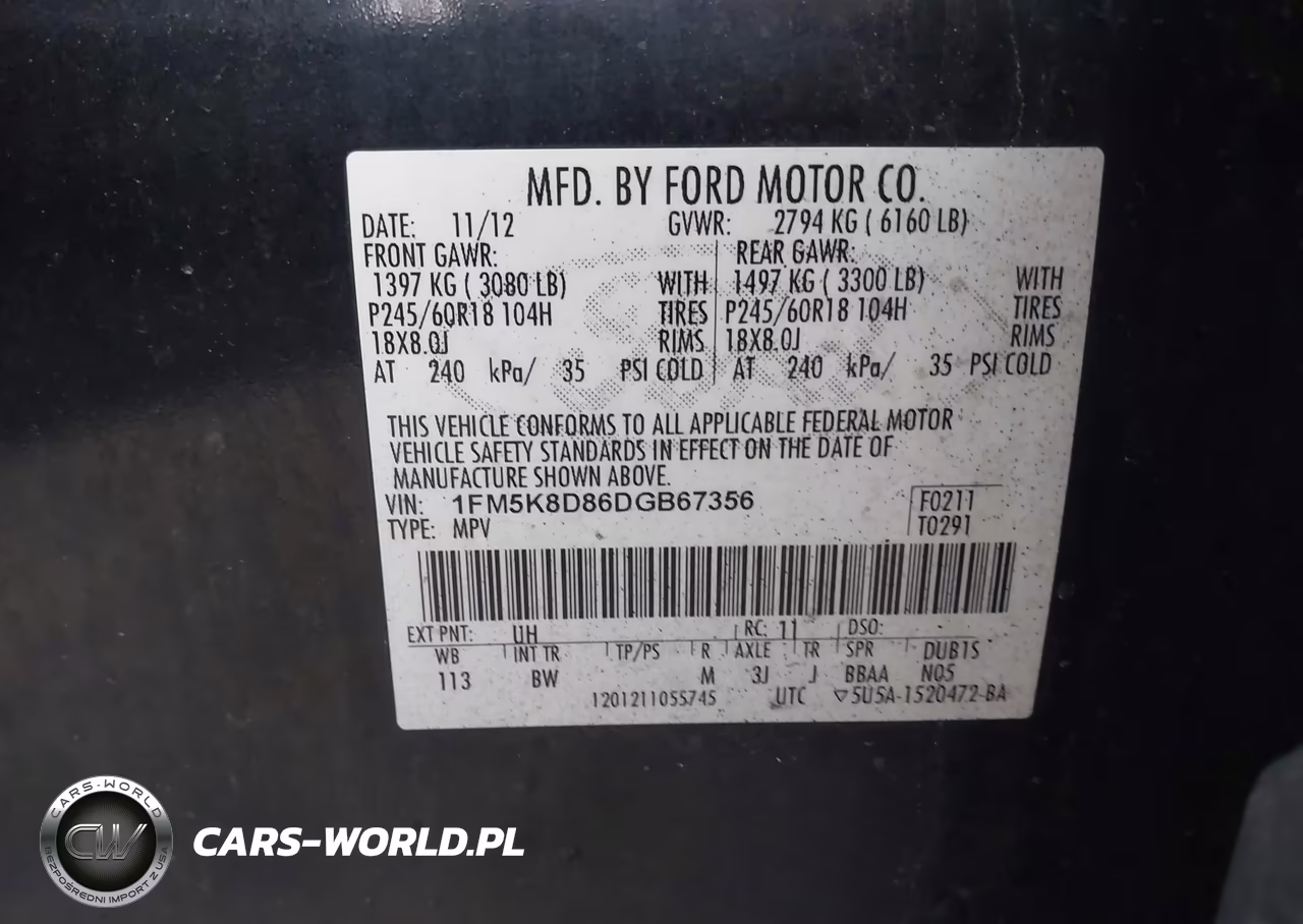 2013 Ford Explorer Xlt VIN:1FM5K8D86DGB67356 - 9