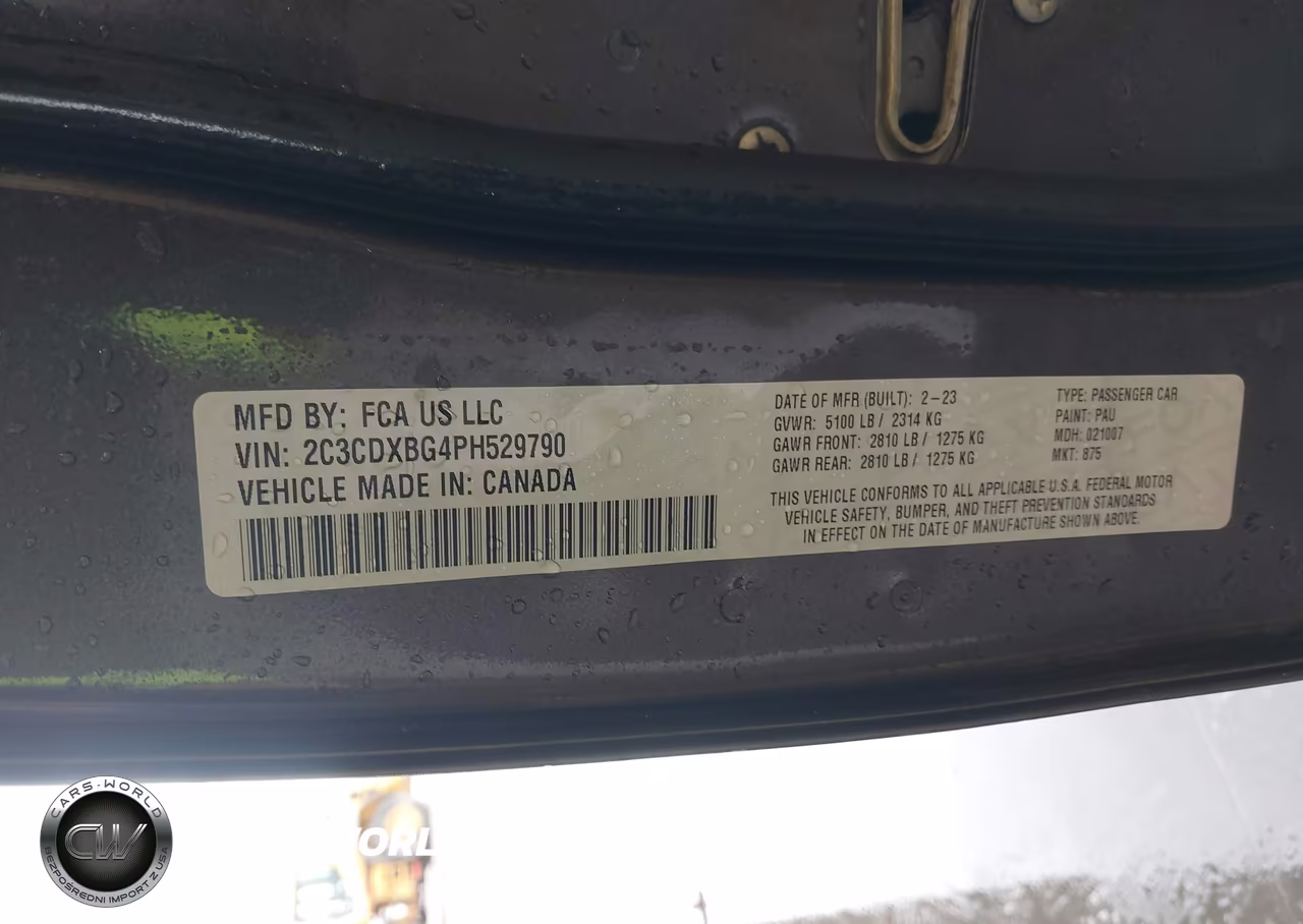2023 Dodge Charger Sxt VIN:2C3CDXBG4PH529790 - 9