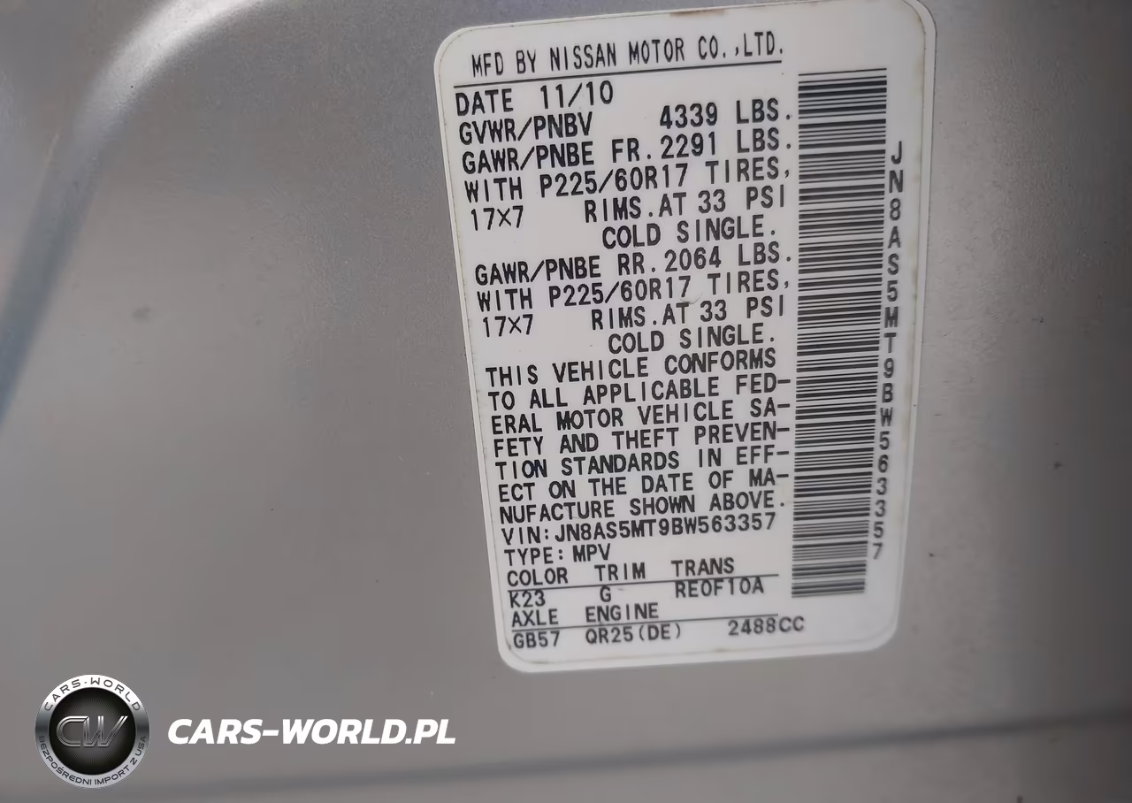 2011 Nissan Rogue Sv VIN:JN8AS5MT9BW563357 - 9