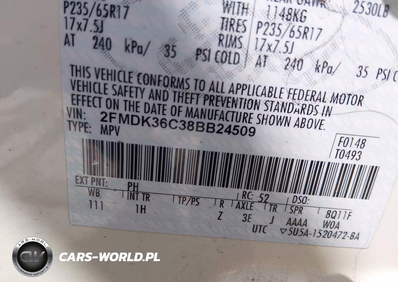 2008 Ford Edge Se VIN:2FMDK36C38BB24509 - 9