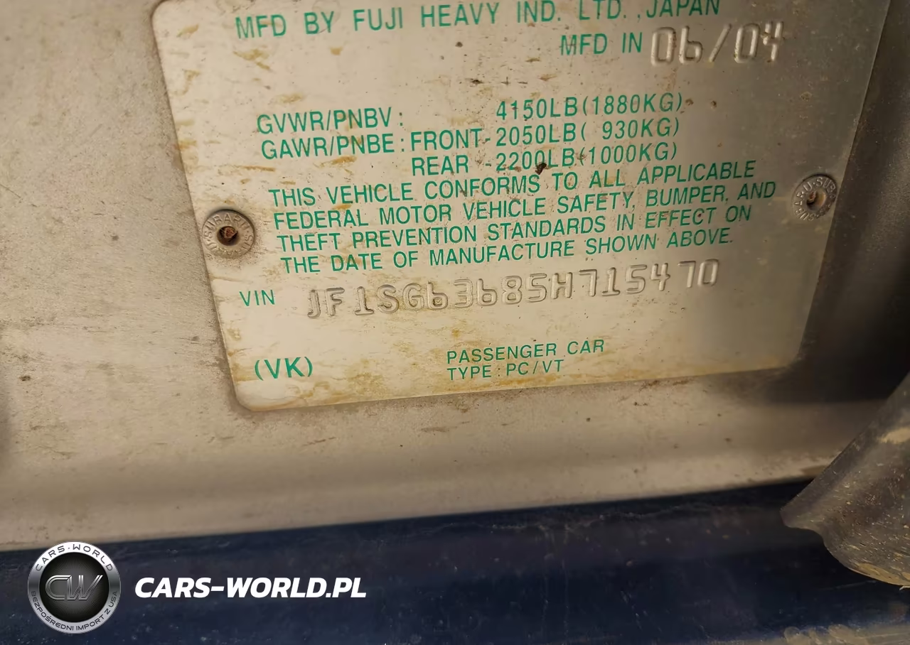 2005 Subaru Forester 2.5X VIN:JF1SG63685H715470 - 9