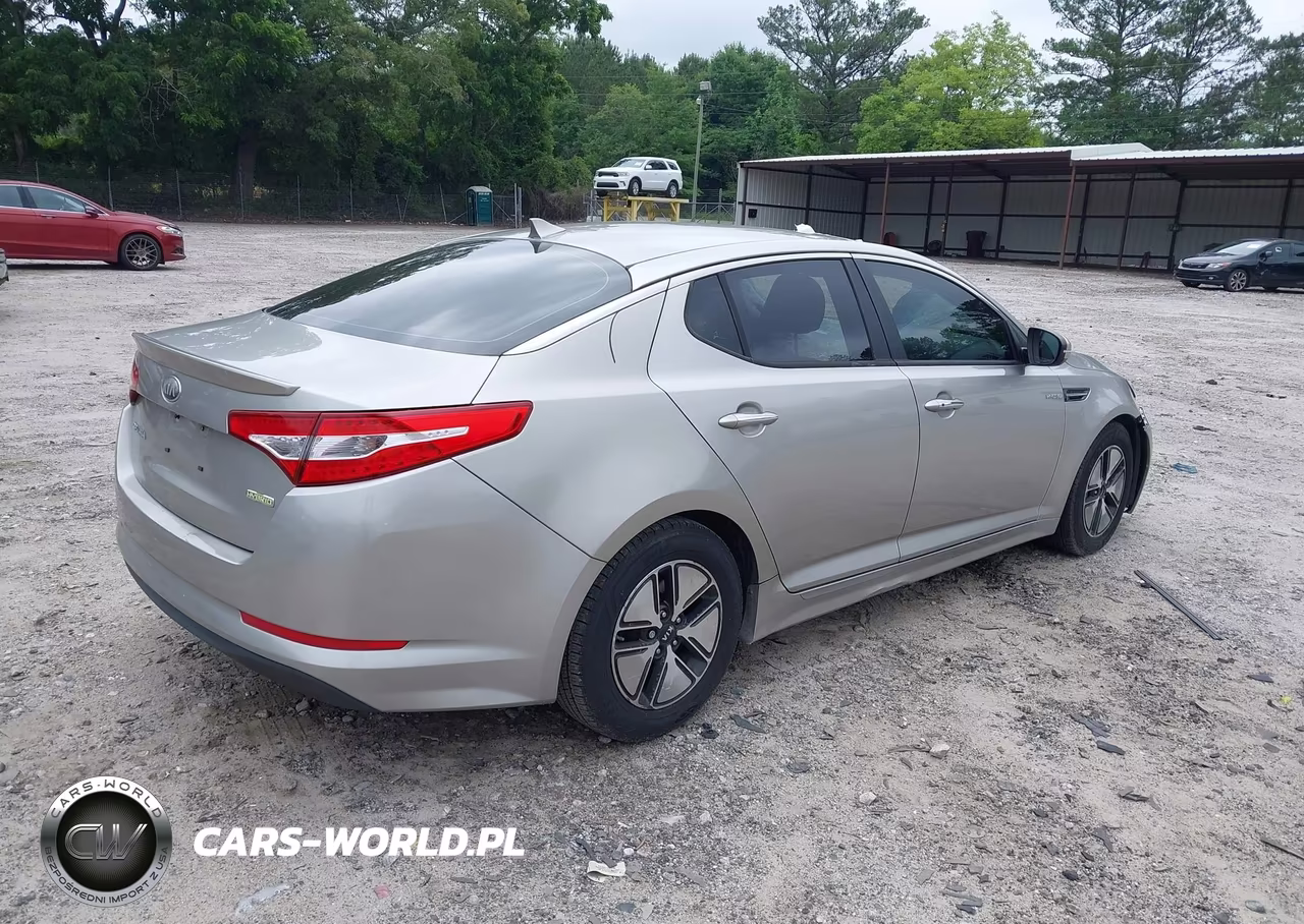2013 Kia Optima Hybrid Lx VIN:KNAGM4AD3D5042812 - 4