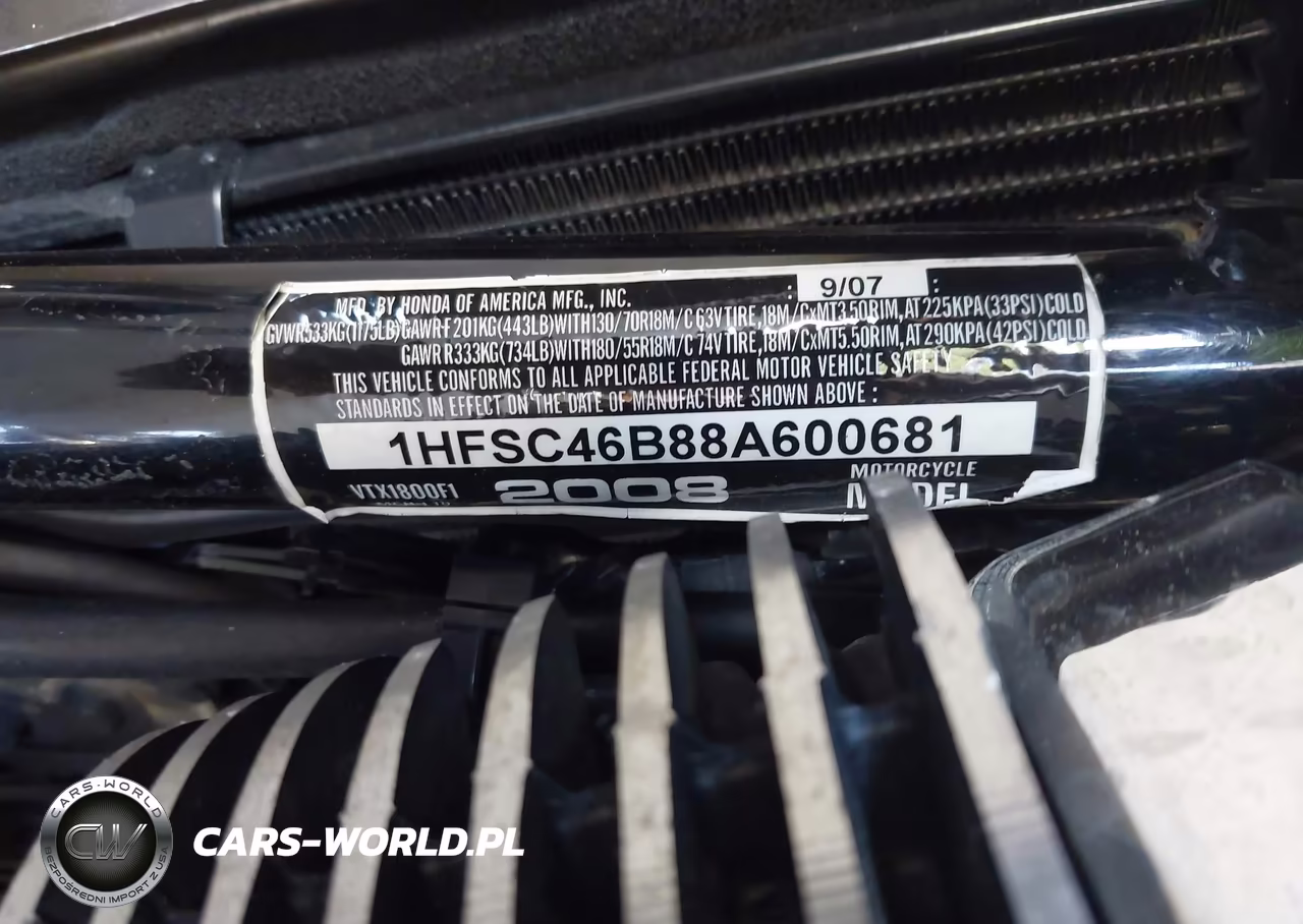 2008 Honda Vtx1800 F1 VIN:1HFSC46B88A600681 - 10