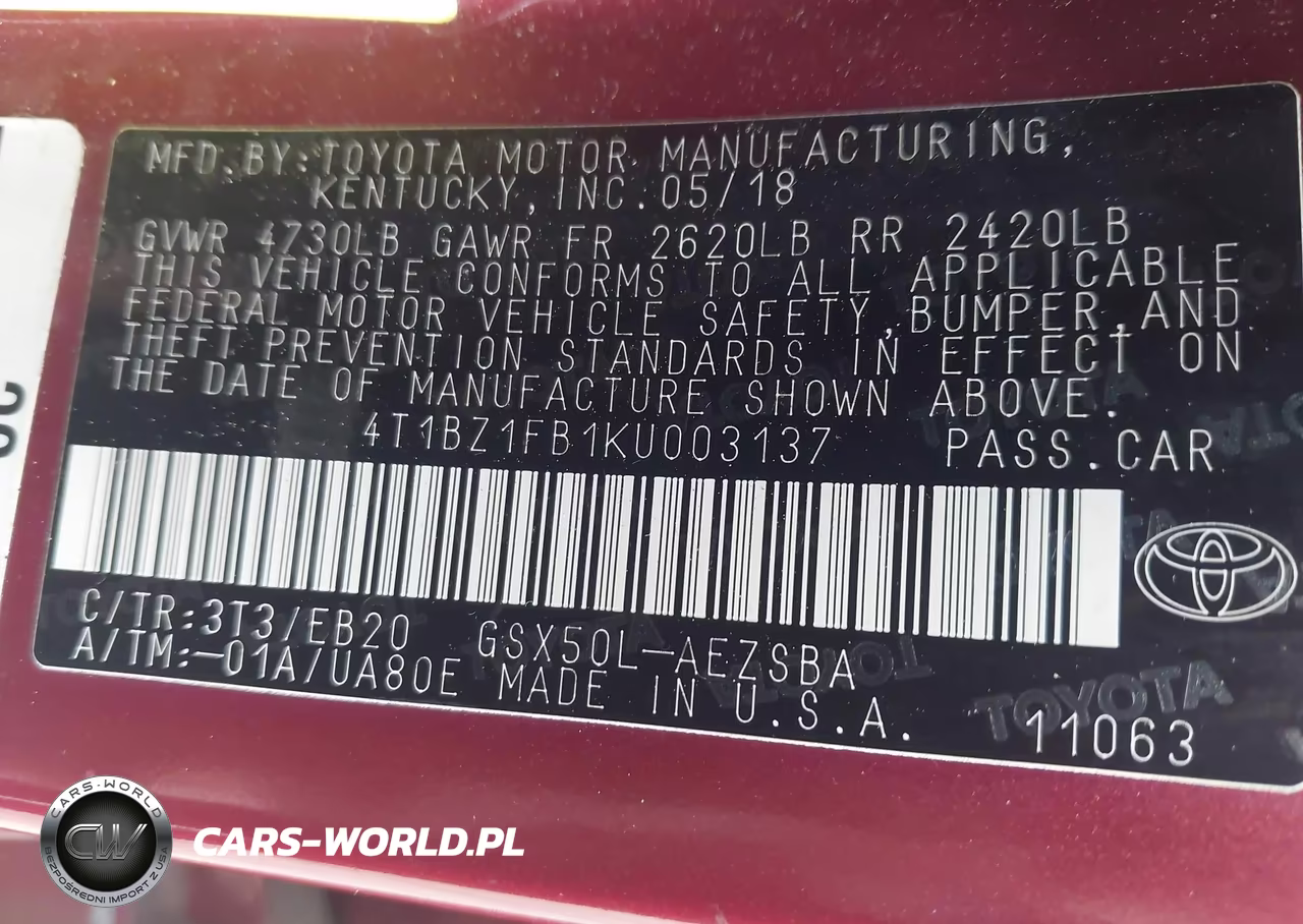 2019 Toyota Avalon Touring VIN:4T1BZ1FB1KU003137 - 9