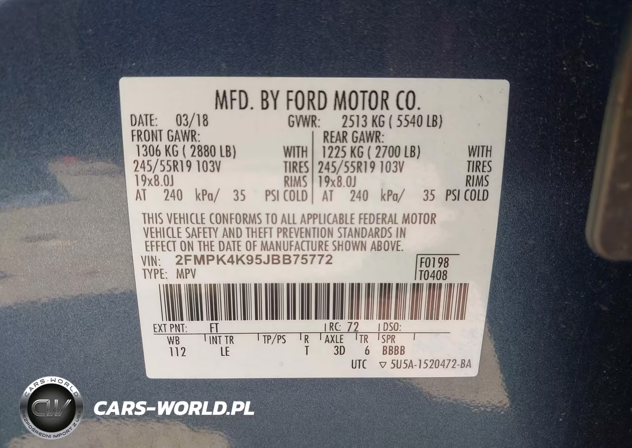 2018 Ford Edge Titanium VIN:2FMPK4K95JBB75772 - 9