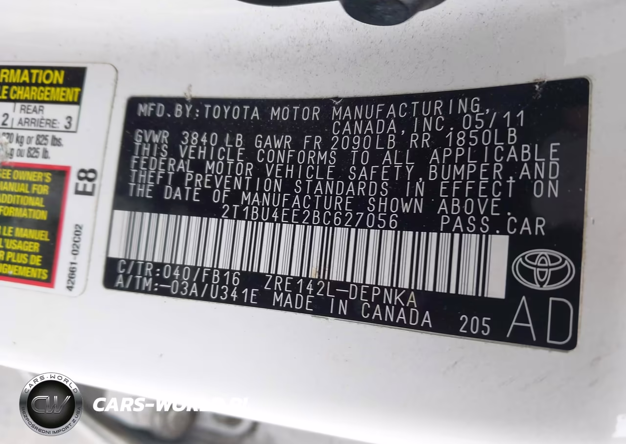 2011 Toyota Corolla Le VIN:2T1BU4EE2BC627056 - 9