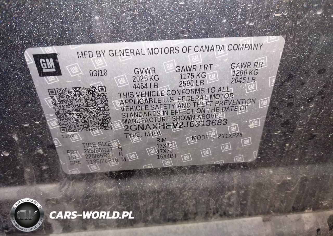 2018 Chevrolet Equinox Ls VIN:2GNAXHEV2J6313683 - 9