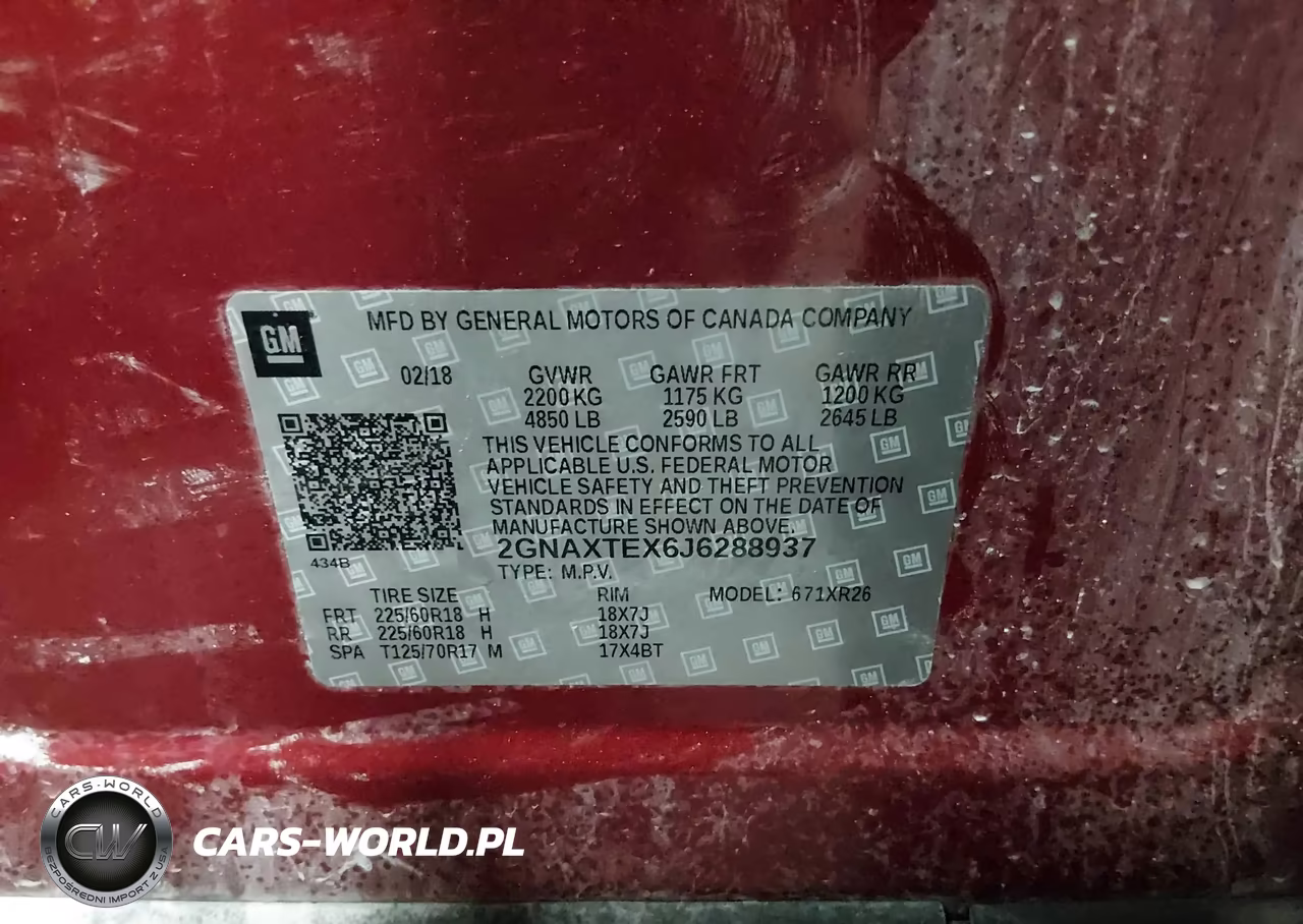 2018 Chevrolet Equinox Lt VIN:2GNAXTEX6J6288937 - 9