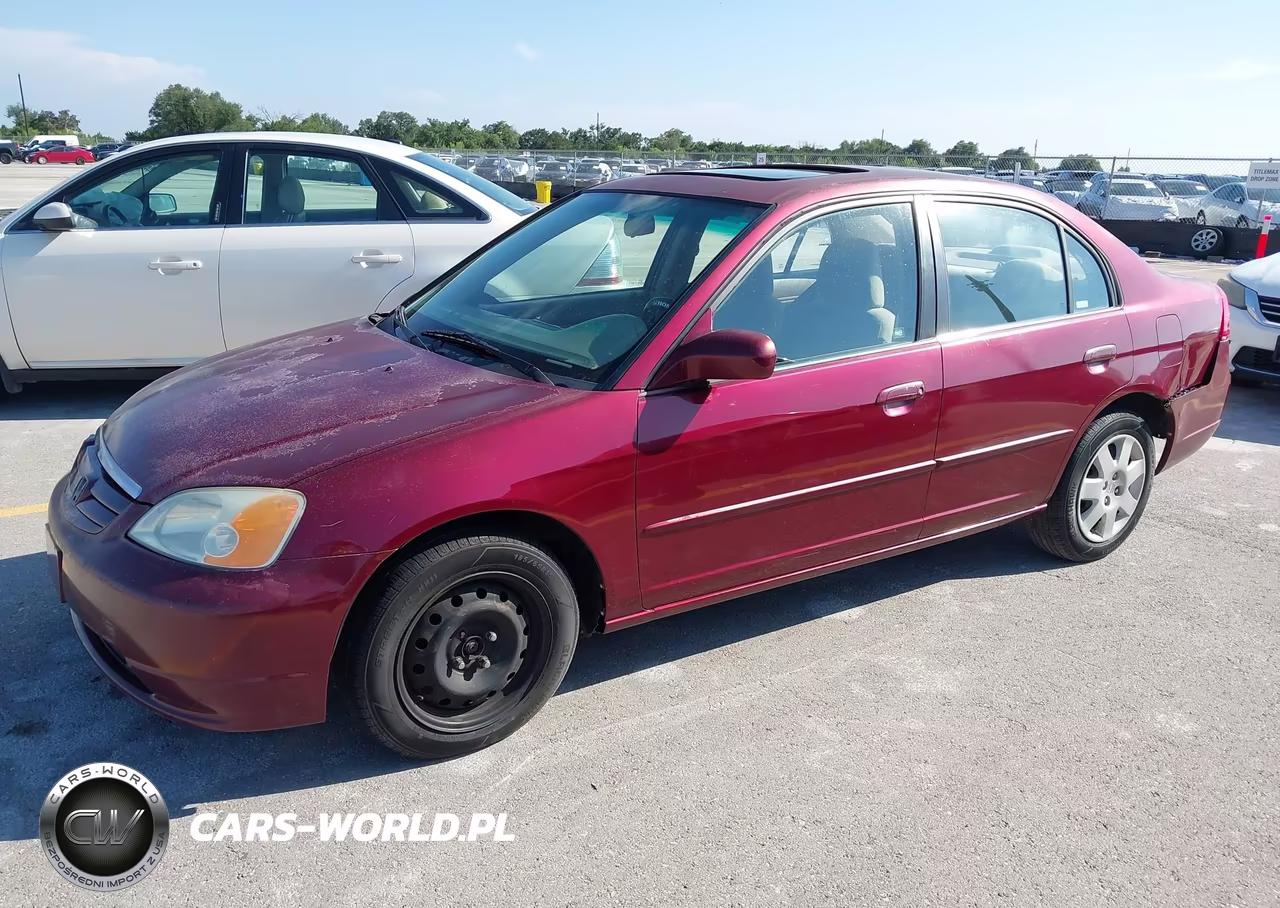 2002 Honda Civic Ex VIN:1HGES26772L038831 - 2