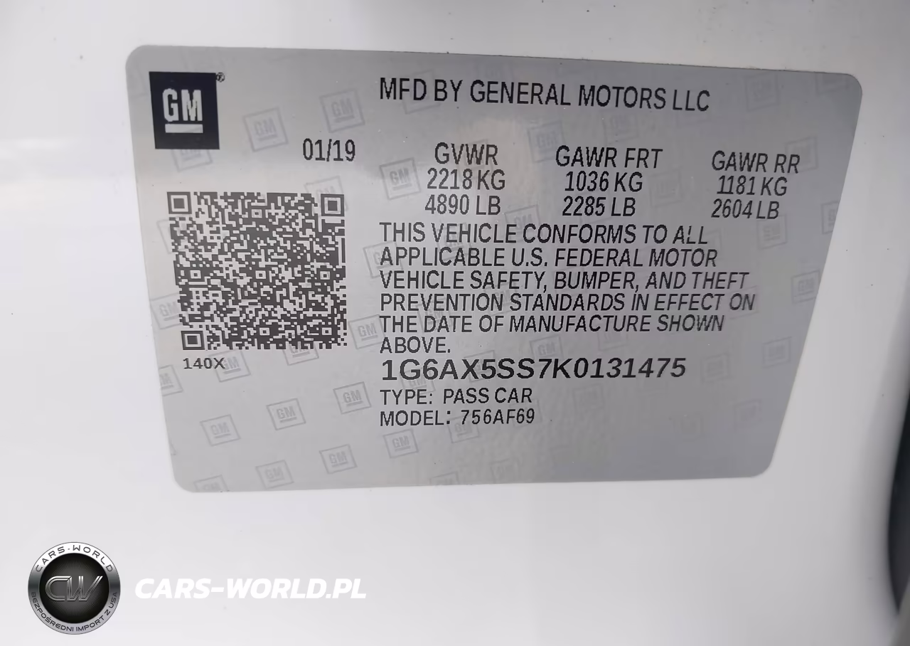 2019 Cadillac Cts Luxury VIN:1G6AX5SS7K0131475 - 9