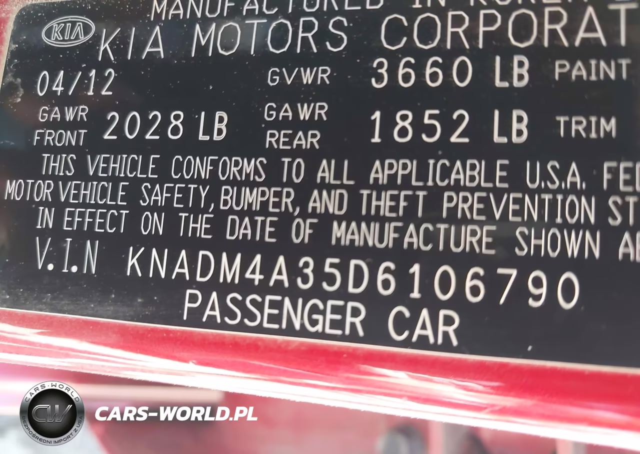2013 Kia Rio Lx VIN:KNADM4A35D6106790 - 9