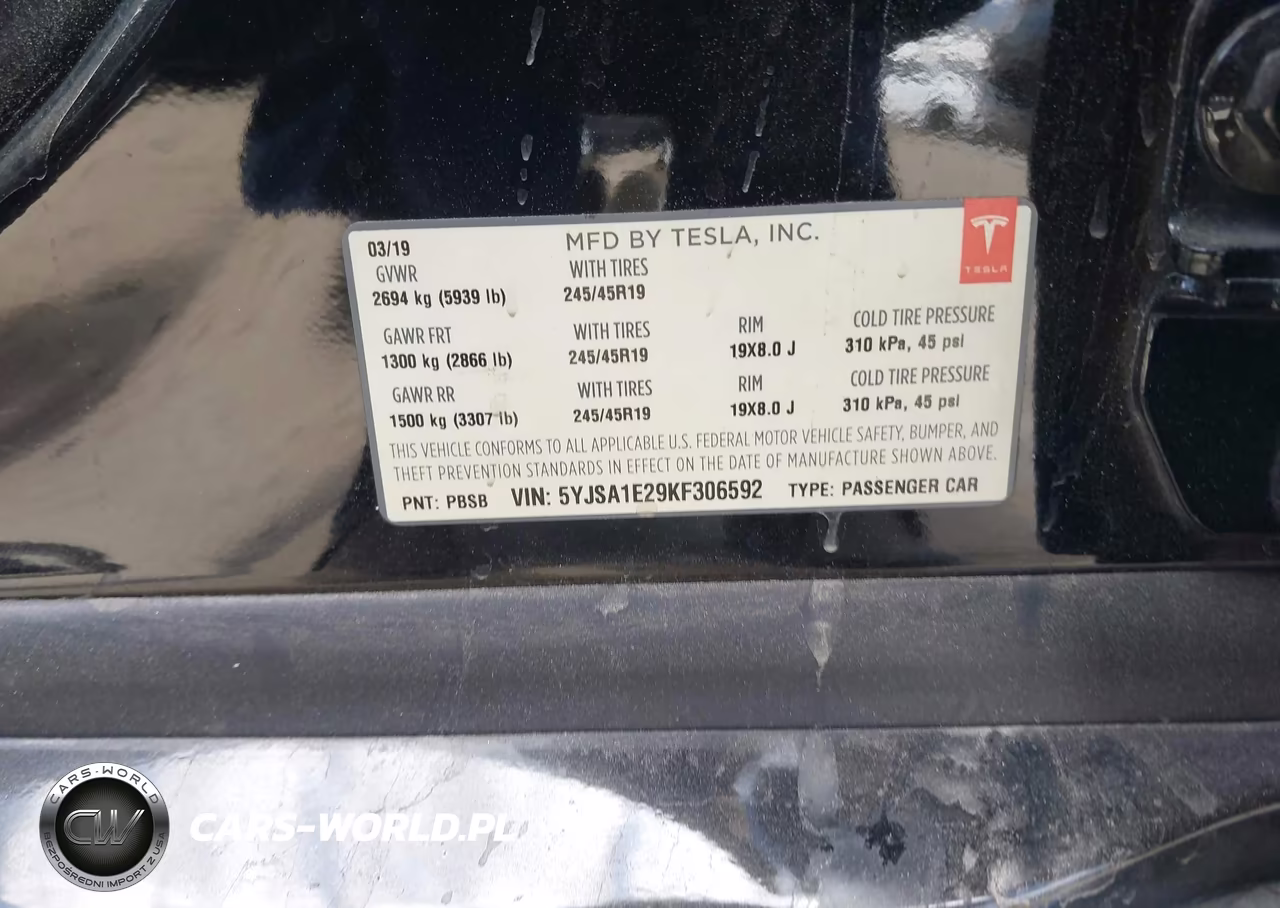 2019 Tesla Model S 100D-75D-Long Range-Standard Range VIN:5YJSA1E29KF306592 - 9