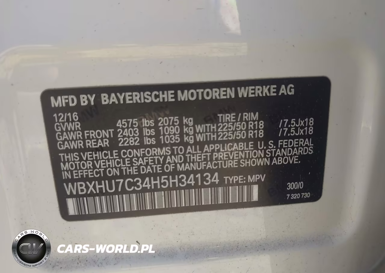 2017 BMW X1 Sdrive28I VIN:WBXHU7C34H5H34134 - 9