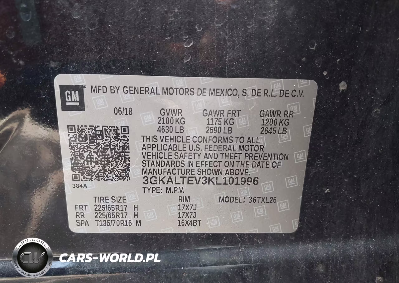 2019 GMC Terrain Sle VIN:3GKALTEV3KL101996 - 9