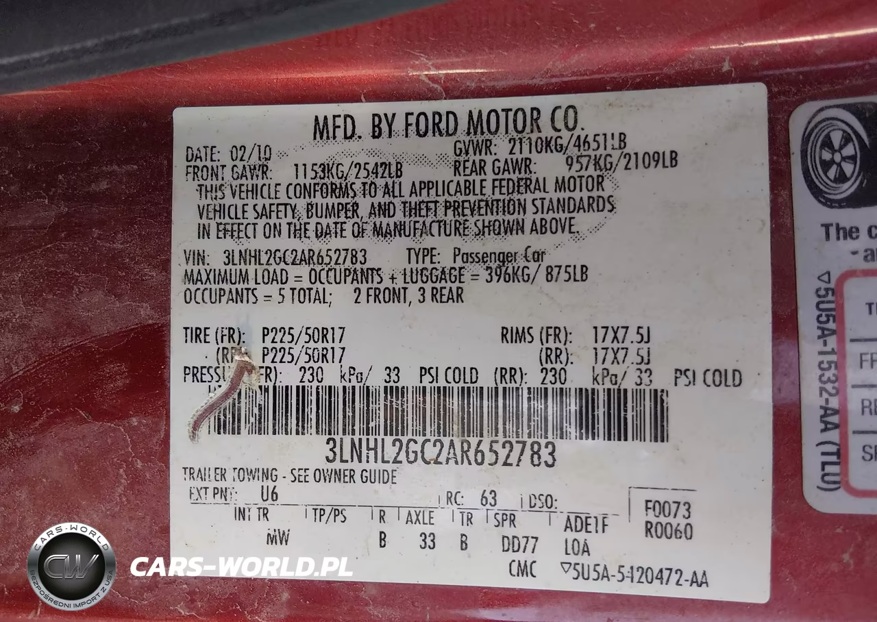 2010 Lincoln Mkz VIN:3LNHL2GC2AR652783 - 9