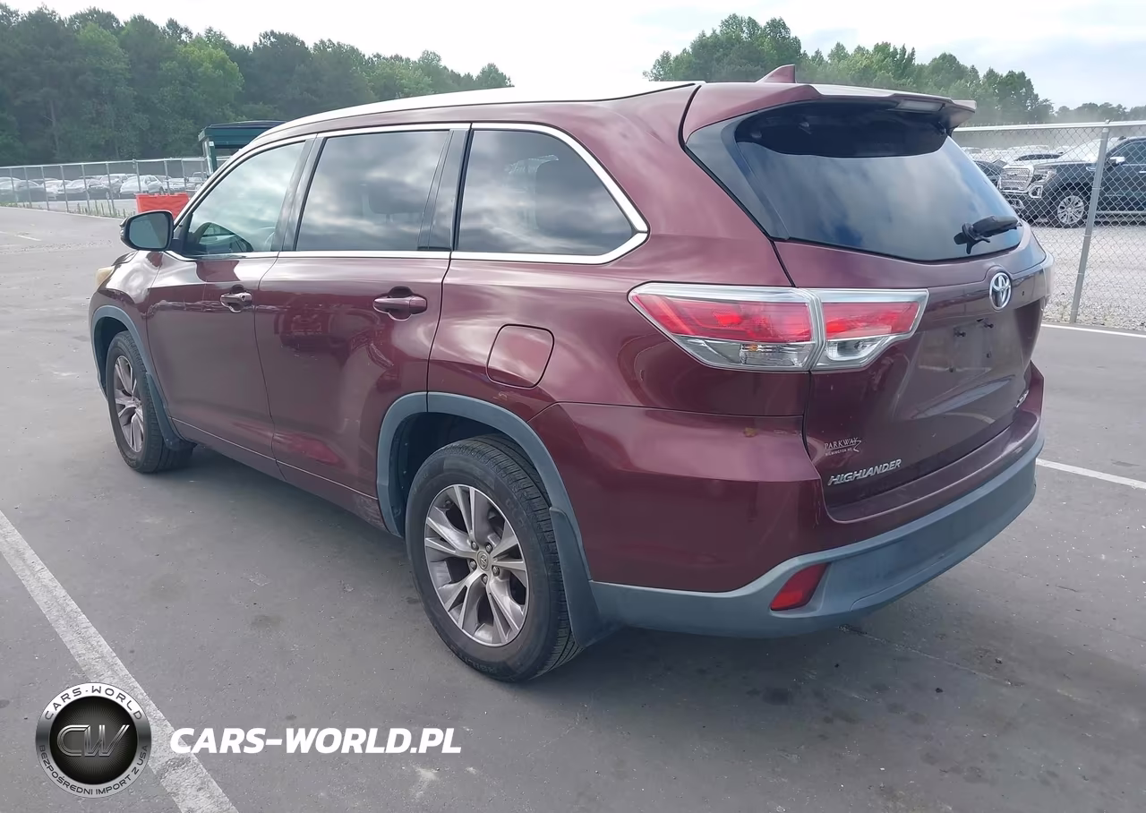 2015 Toyota Highlander Xle V6 VIN:5TDJKRFH6FS080703 - 3