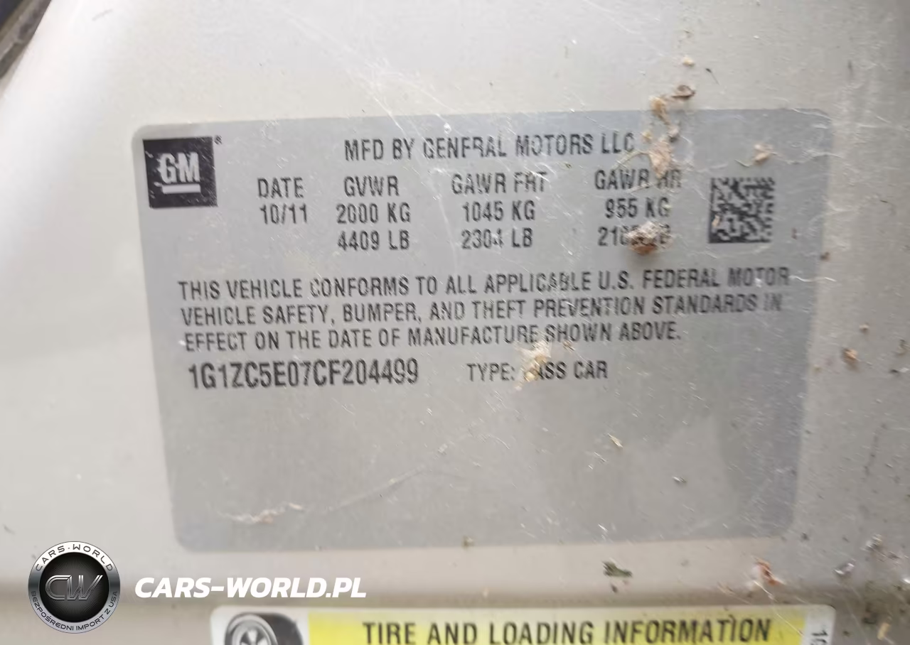 2012 Chevrolet Malibu 1Lt VIN:1G1ZC5E07CF204499 - 9