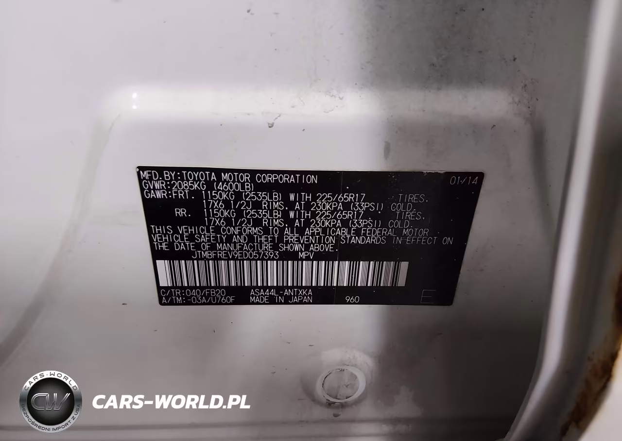 2014 Toyota Rav4 Le VIN:JTMBFREV9ED057393 - 9
