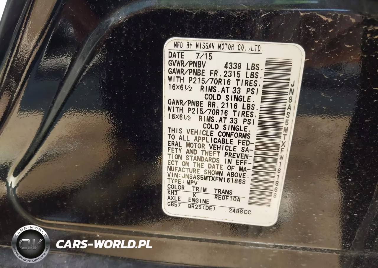 2015 Nissan Rogue Select S VIN:JN8AS5MTXFW161868 - 9