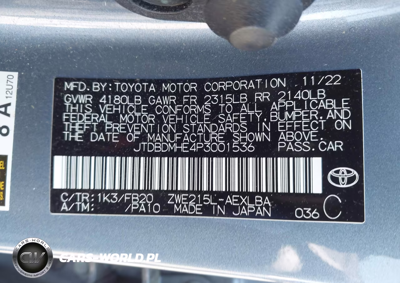 2023 Toyota Corolla Hybrid Le VIN:JTDBDMHE4P3001536 - 9
